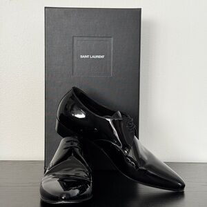 Saint Laurent Men's Black Leather Shoes